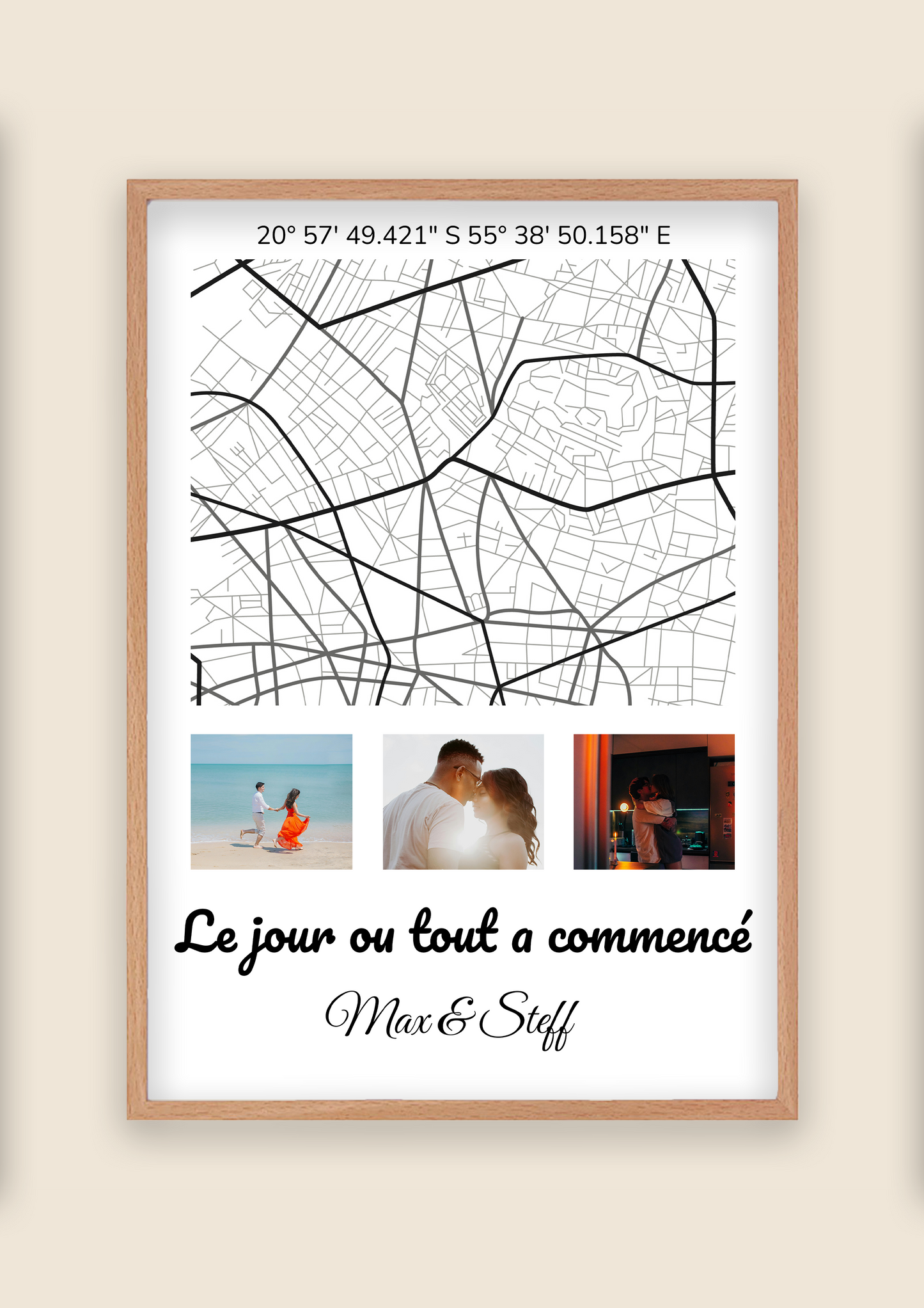 Affiche personnalisé avec photos multiples