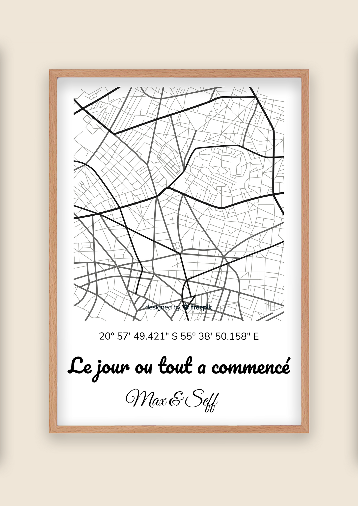 Affiche personnalisé seule