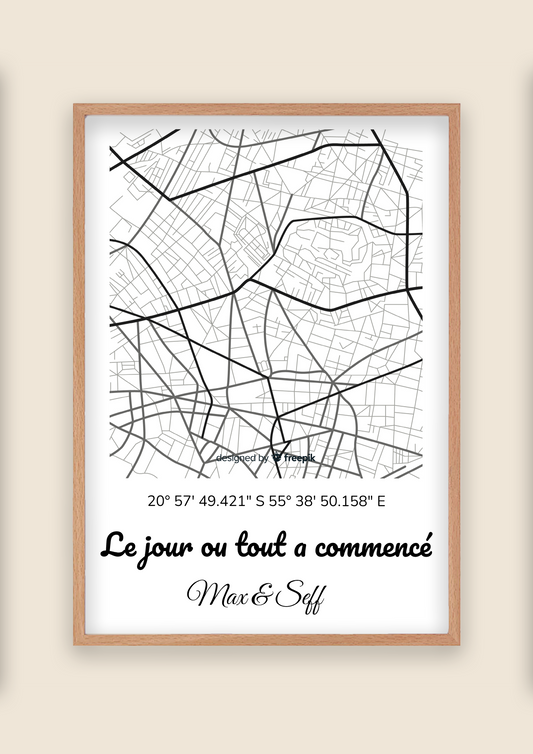 Affiche personnalisé seule